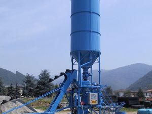 festinstallierte Betonmischanlage