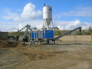 mobile Betonmischanlage