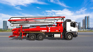 Autobetonpumpe für Baustelle