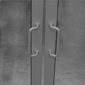 Bügelgriff / Rohr / Tür / Aluminium