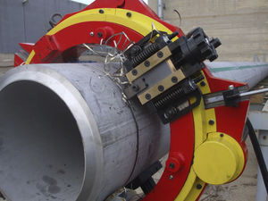 handbediente Schneidemaschine / anfasen / für Rohrenden / hydraulisch