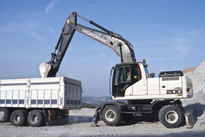 mittelgroßer Bagger / radmobil / Tier 4 Final / für Baustellen