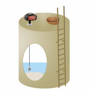 Füllstandsensor mit elektromechanischem Lot-System