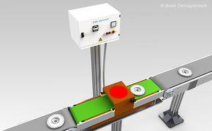 Tunnel-Entmagnetisiergerät / für Teile / kompakt / für robotisierte Produktionsanlage