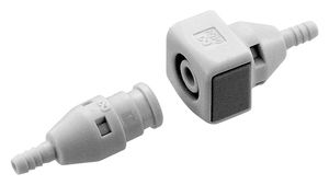 Push-to-Lock-Anschluss / geriffelt / gerade / pneumatisch