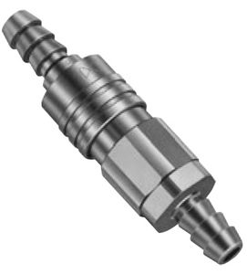 Push-to-Lock-Anschluss / gerade / pneumatisch / Edelstahl