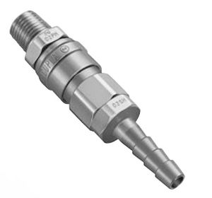 Push-to-Lock-Anschluss / gerade / pneumatisch / Aluminium