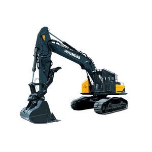 großformatiger Bagger