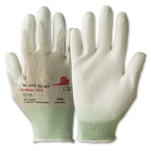 Handschuh für Materialumschlag