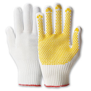 Handschuhe für Materialumschlag