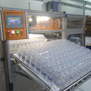 horizontale Absackmaschine / für Flaschen / hohe Drehzahl / Servomotoren