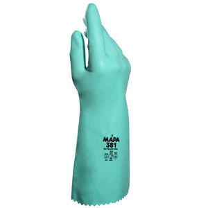 Handschuh für Materialumschlag