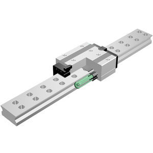 Linearführung mit Rollenkäfig