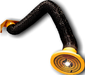 festinstallierter Absaugarm