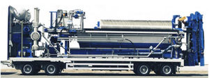 Rahmenfilterpresse / Seitenholm / Brückenholm / automatisch