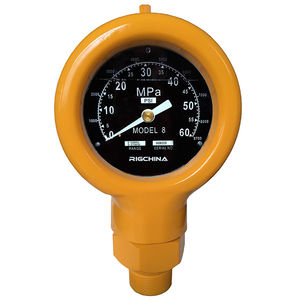 Manometer für Schlammpumpe / mit Zifferblatt-Anzeige / Membran