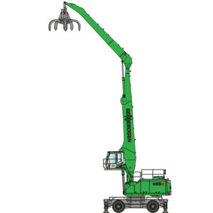 Umschlagmaschine auf Rollen / Diesel / hydraulisch