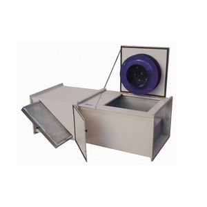 Radialventilator / Ablauf / Direktantrieb / Filterung