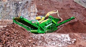 Siebanlage für Baustellen