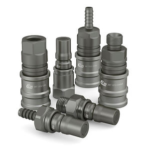 Schnellkupplung / gerade / Aluminium / Dry-Break