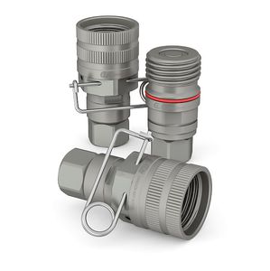Schnellkupplung / gerade / hydraulisch / NBR