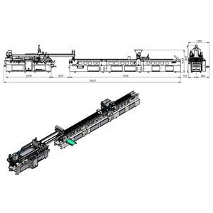 Produktionsanlage für Cookies / mit Tunnelofen