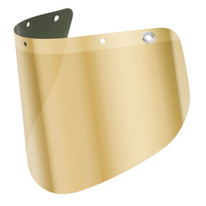 goldbedampftes Gesichtsschutzschild