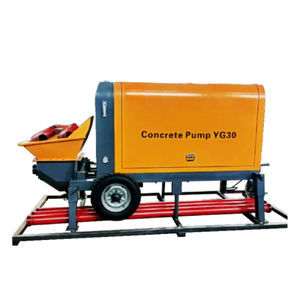 anhängermontierte Betonpumpe