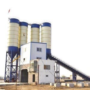 festinstallierte Betonmischanlage 1