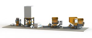 Müllpresse für Polystyrol