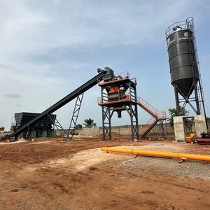 festinstallierte Betonmischanlage 1