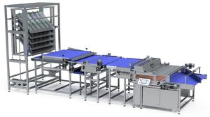 Stapelmaschine für Brot
