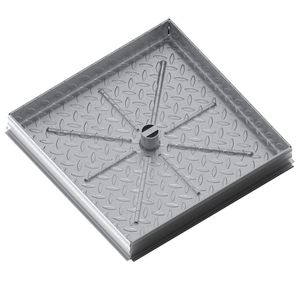 quadratischer Fahrbahndeckel