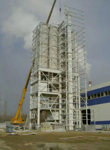 festinstallierte Betonmischanlage