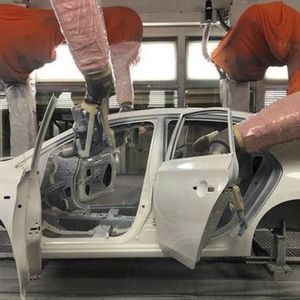 Auftragsbeschichtung auf Metall