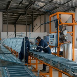 Gipselemente-Produktionsanlage