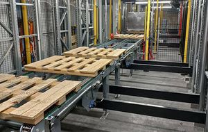 Fördersystem für Lagerhallen