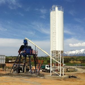 festinstallierte Betonmischanlage