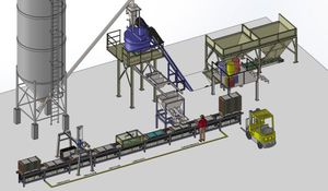 Produktionsanlage für Betonprodukte