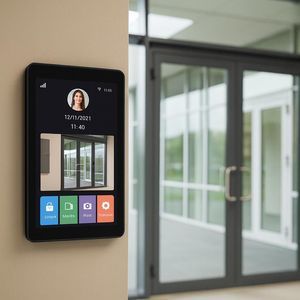 wandmontierter Tablet