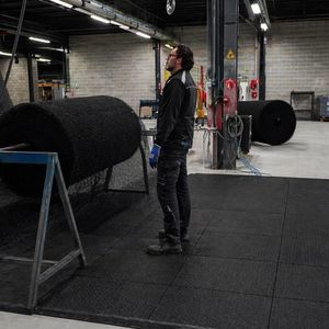 Elastomer-Bodenplatte
