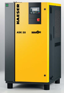 Luftkompressor / stationär / mit Elektroantrieb / Schrauben