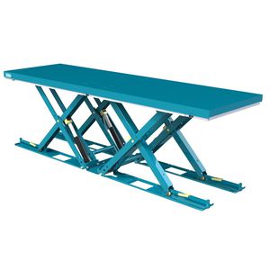Tandem-Scheren-Hubtisch / elektrisch / festinstalliert / extraflach