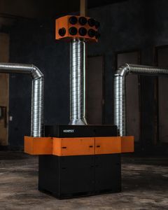 bodenstehende zentrale Rauchabzugs- und Filteranlage