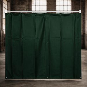 grüner Schweißvorhang 1