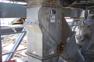 Rohrweiche für pulverförmiges Gut