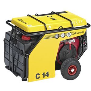 Luftkompressor / mobil / mit Elektroantrieb / Schrauben