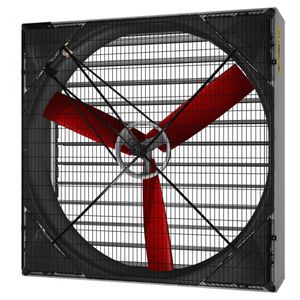 Axialventilator / Luftumwälz / verzinkter Stahl