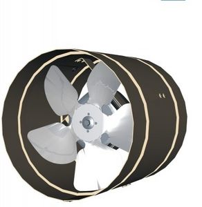 Axialventilator / Luftumwälz / Direktantrieb / kanalisierbar