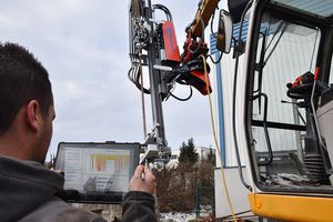 Bohraufsatz für Bagger
